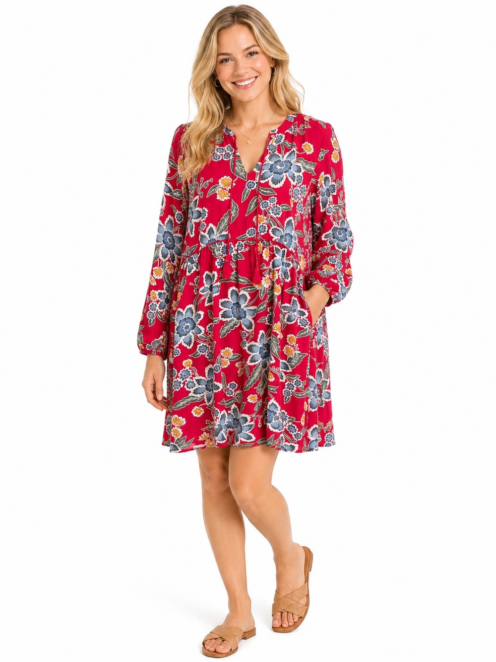 Old Navy Floral Loose Fit Dress Size Medium